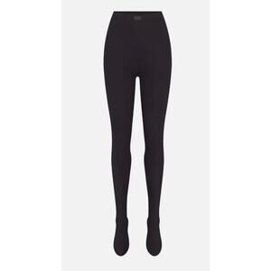 NikeSKIMS Matte Women's High-Waisted Footsie Grip Leggings BO-LEG-8617W Obsidian